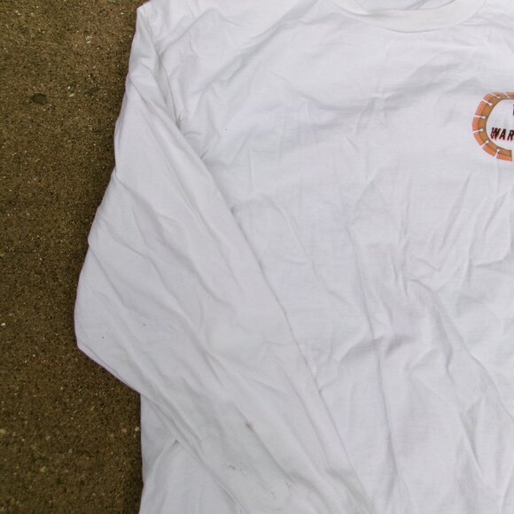 Smart Blanks Diamond Sawblade Blade Warehouse Massacre L/S White Mens XL T-Shirt - Picture 4 of 15